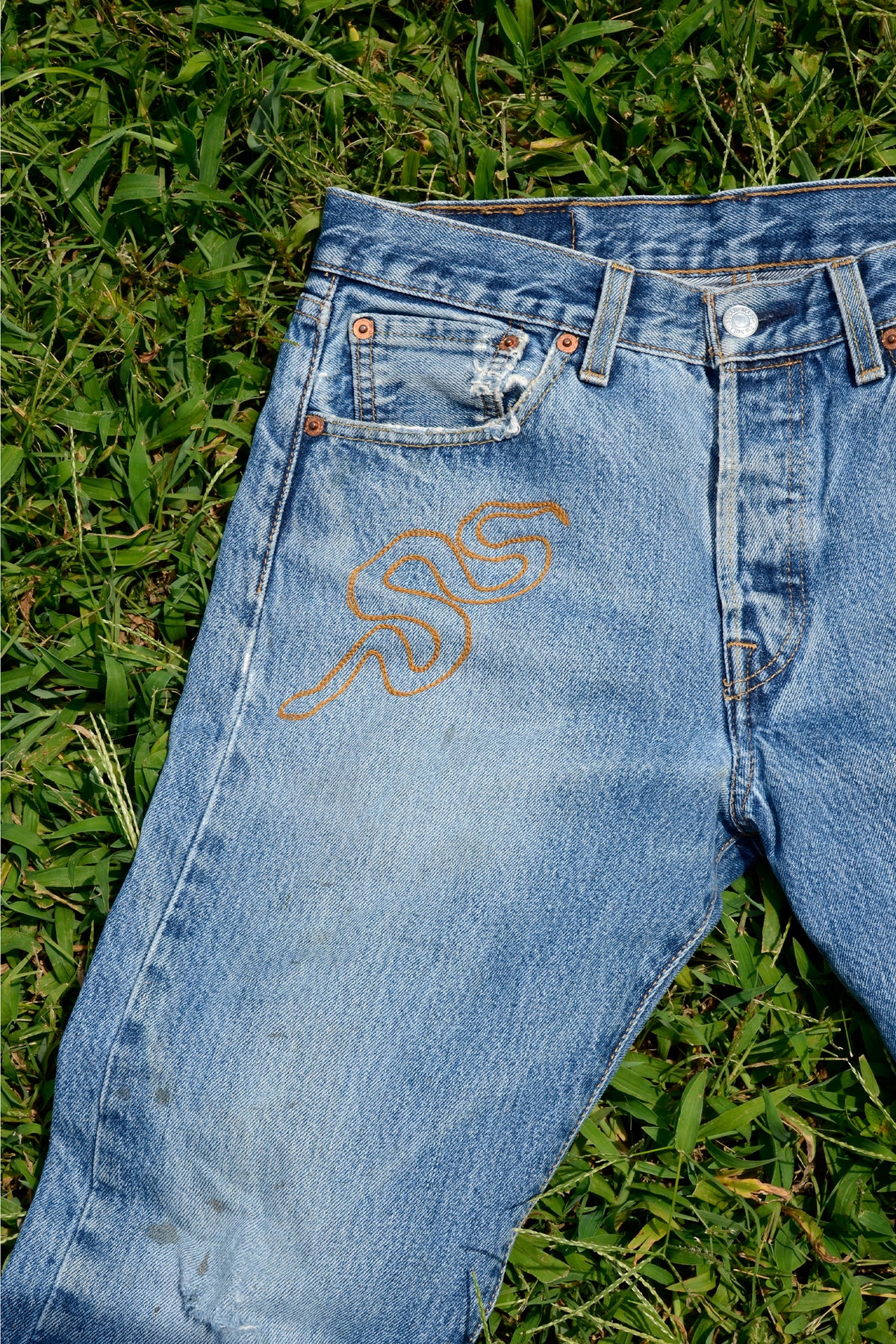Denim Chainstitch Jeans #94 - 1 of 1