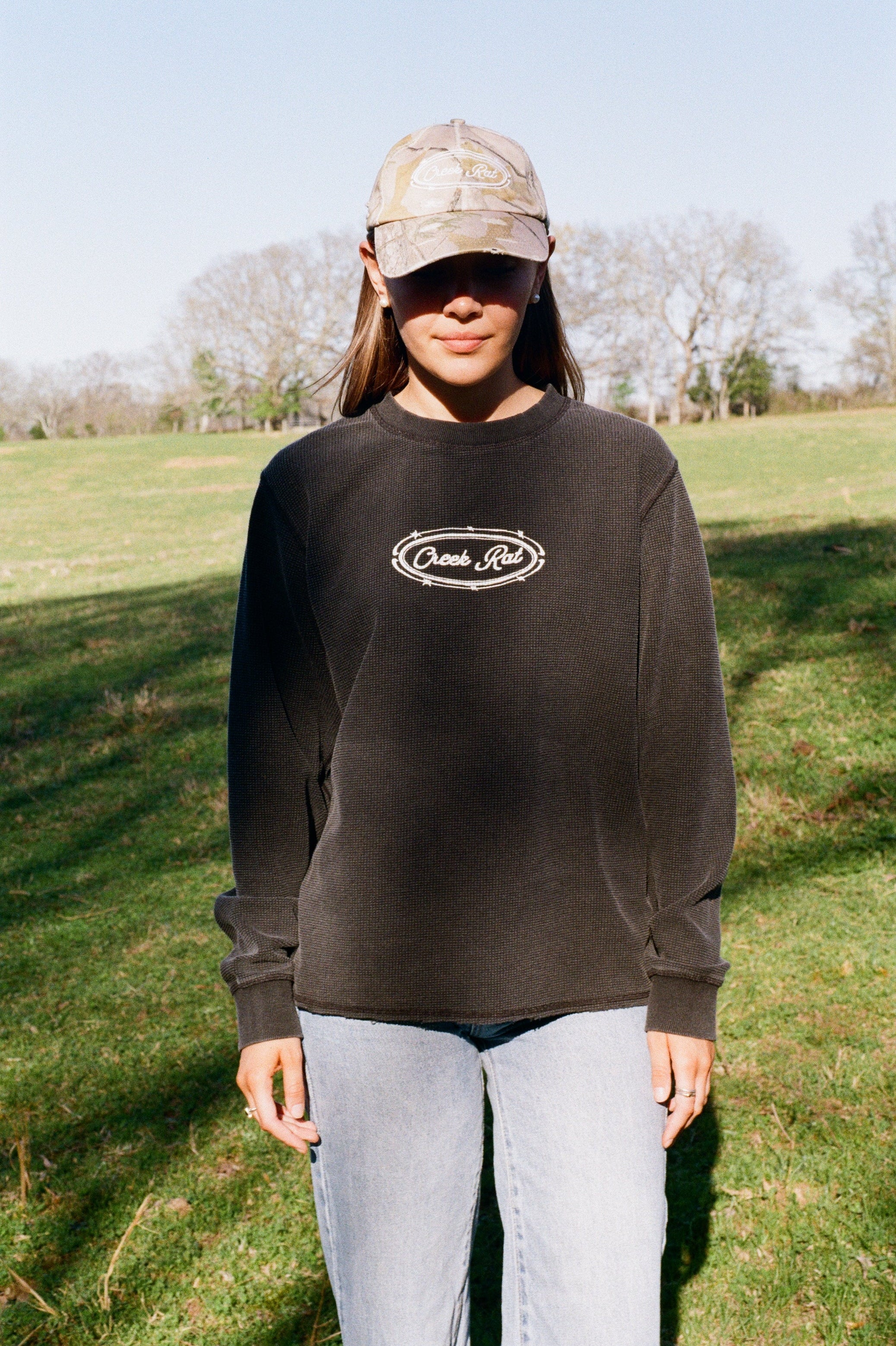 Washed Black Thermal – Creek Rat