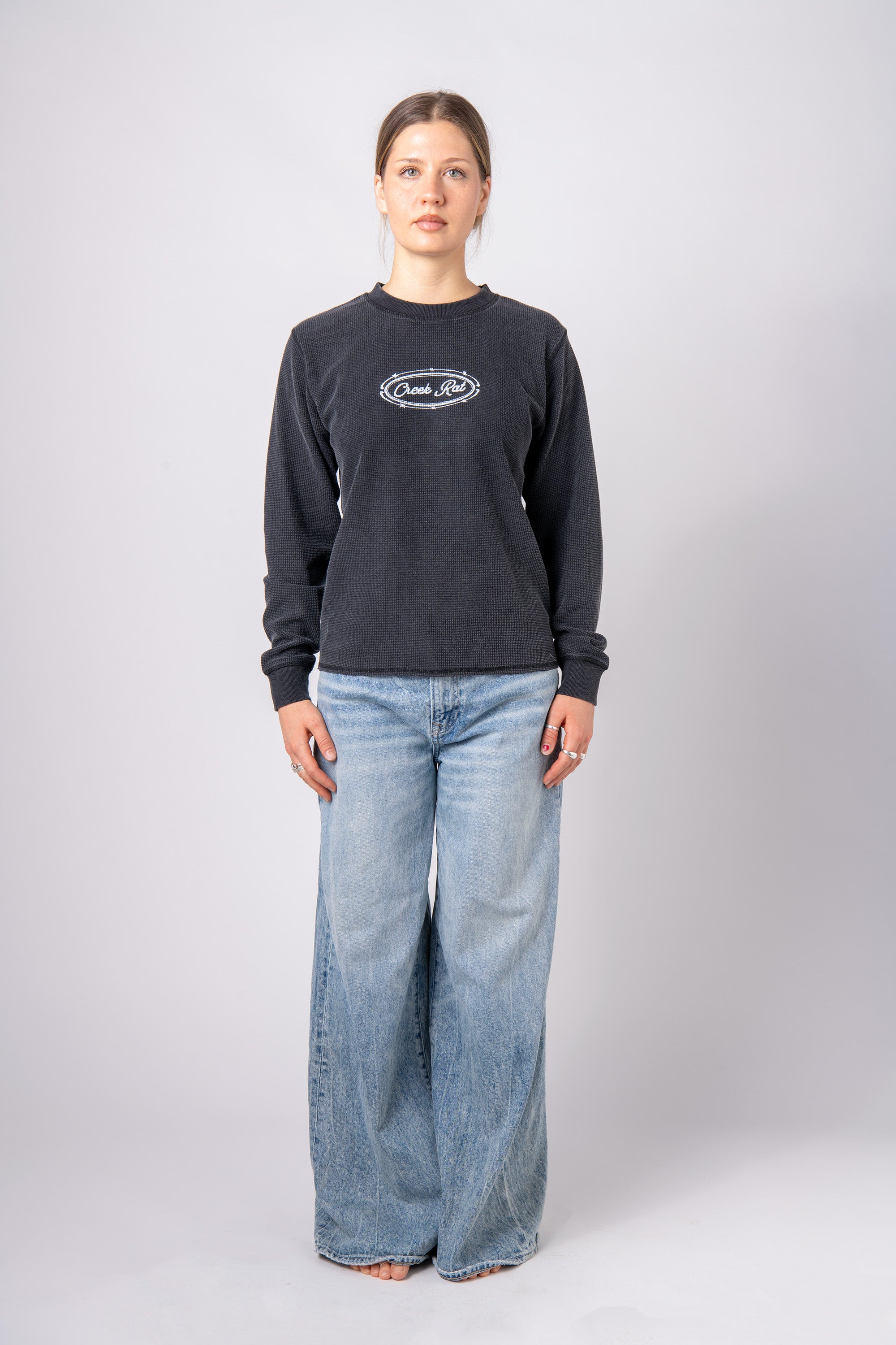 Washed Black Thermal – Creek Rat