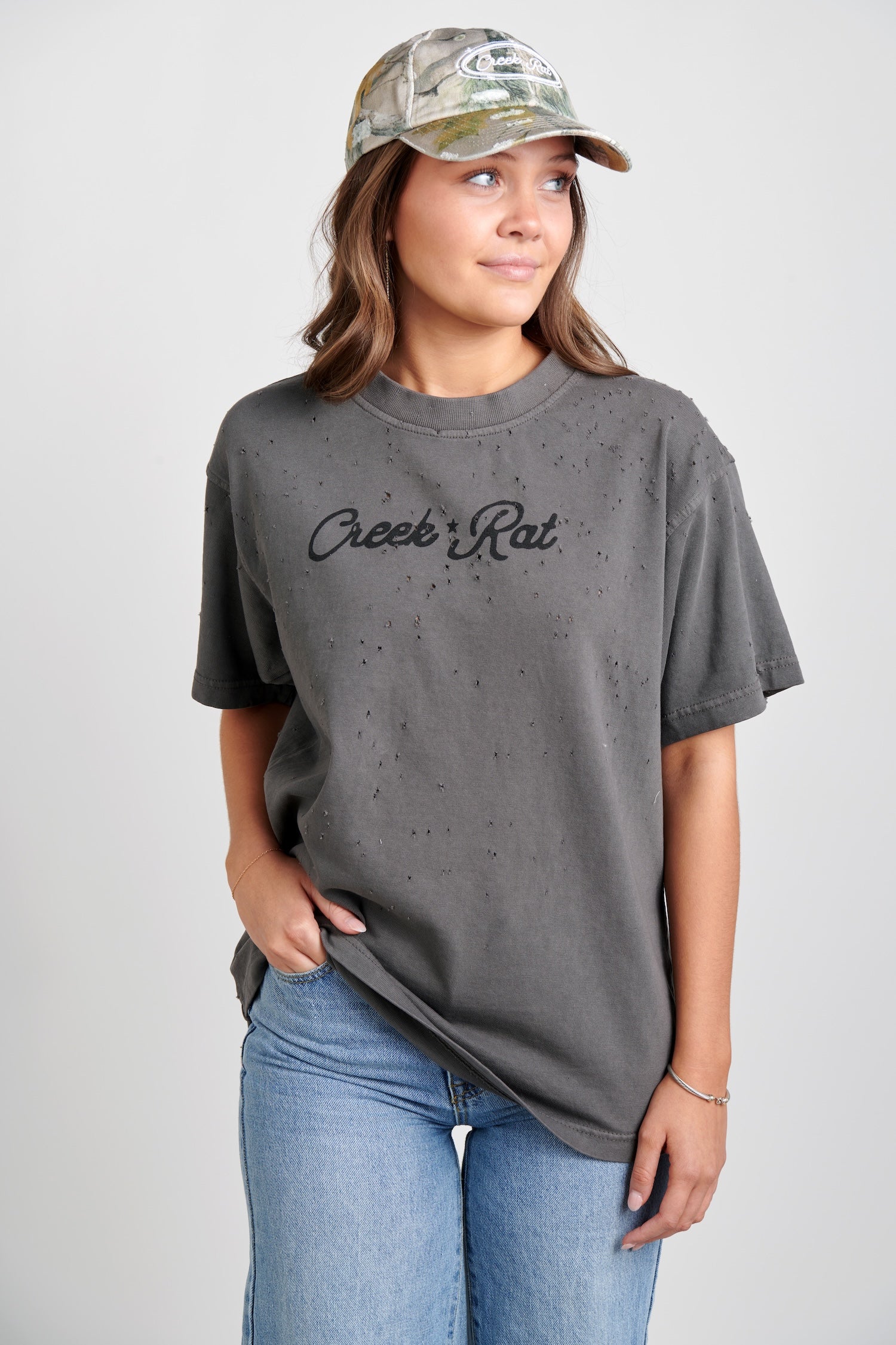 Charcoal Shotgun T-Shirt – Creek Rat