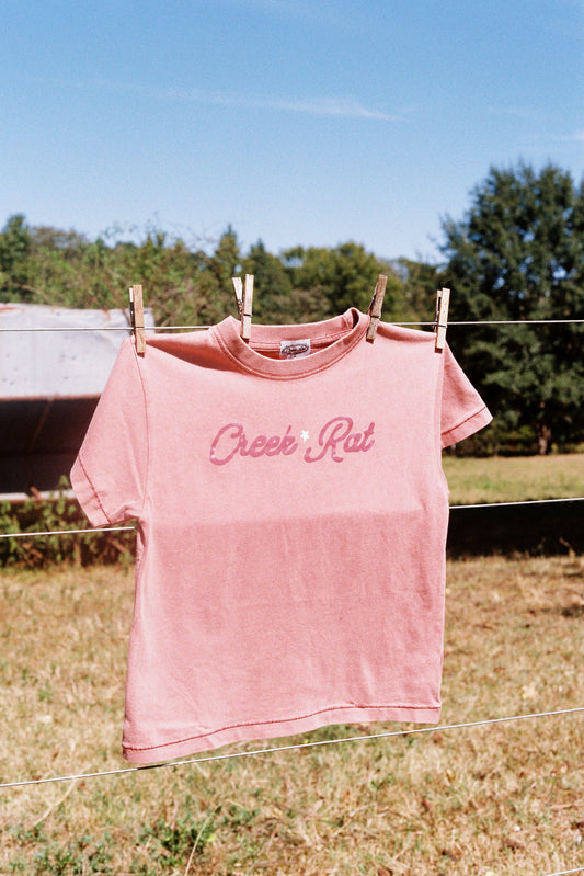 Faded Red Baby Tee