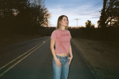 Faded Red Baby Tee