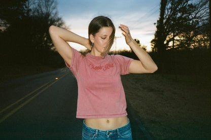 Faded Red Baby Tee