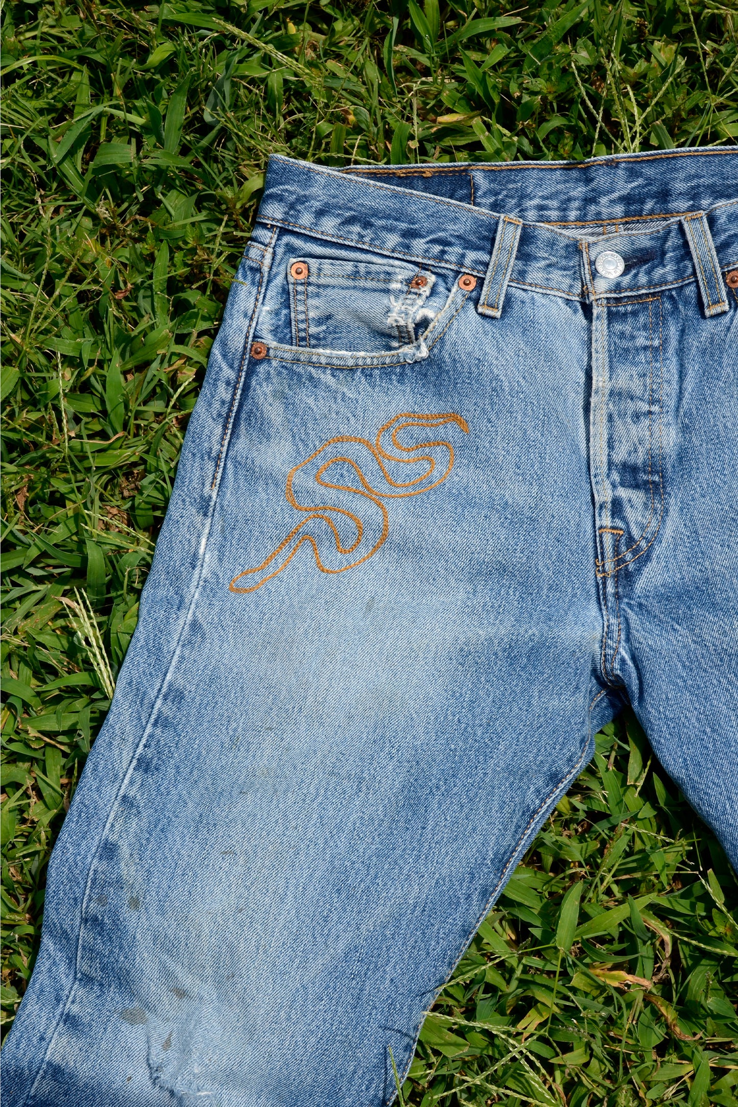 Denim Chainstitch Jeans #94 - 1 of 1