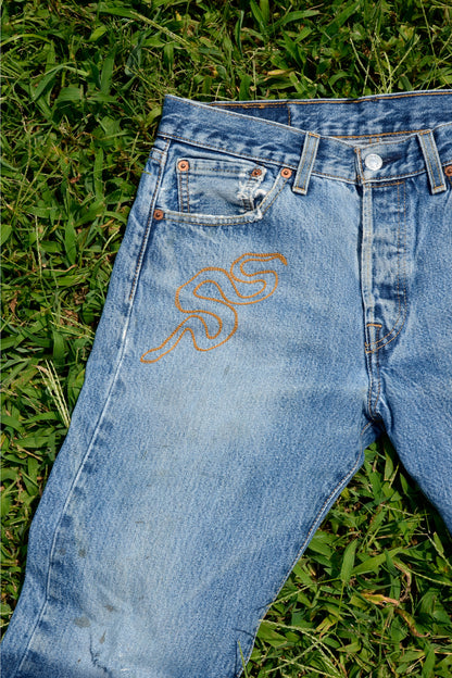 Denim Chainstitch Jeans #94 - 1 of 1