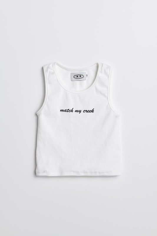 women’s summer cropped tank – Creek Rat